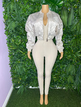 Gloss Girl Satin Bomber