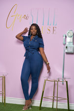 IT'S A VIBE DENIM JUMPSUIT